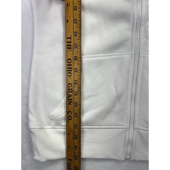 Detroit Lions Womens Hoodie Antigua Full Zip Sweatshirt White Size M NFL - Picture 8 of 9